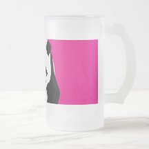 Cute Panda Bear Hot Pink Fuchsia Zoo Wildlife Gift Mugs