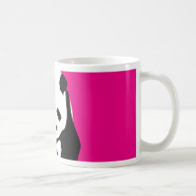 Cute Panda Bear Hot Pink Fuchsia Zoo Wildlife Gift Mugs