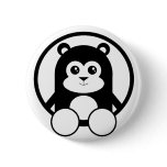 Cute Panda Pinback Buttons