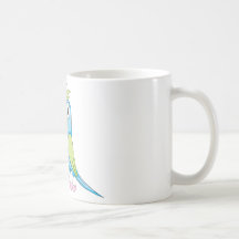 Cute Parrot Wing Up Showing Something Holding Mugs