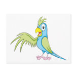 Cute Parrot Wing Up Showing Something Holding