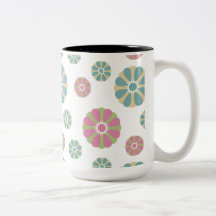Cute Pastel Flowers Mug