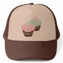 Cute Pastel Frosted Cupcakes Trucker Hat