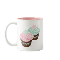 Cute Pastel Frosted Cupcakes Coffee Mugs