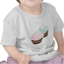 Cute Pastel Frosted Cupcakes Shirts