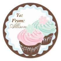 Cute Pastel Frosted Cupcakes Sticker