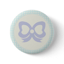 CUTE PASTEL POLKADOTS AND RIBBONS BLUE PURPLE PIN