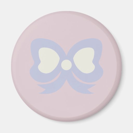 CUTE PASTEL PURPLE RIBBONS REFRIGERATOR MAGNET