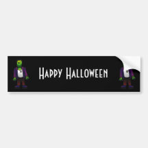 CUTE PATCHY FRANKENSTEIN BUMPER STICKERS