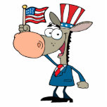 cute patriotic donkey cartoon democrat photo cut out