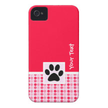 Cute Paw Print iPhone 4 Case