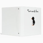 Cute penguin binders