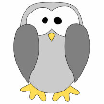 Cute Penguin Cartoon. Cut Out