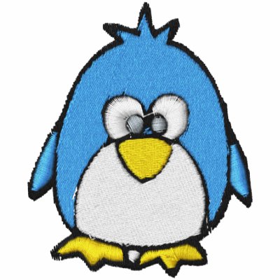 cute penguin embroidered polo shirt by silly_strings