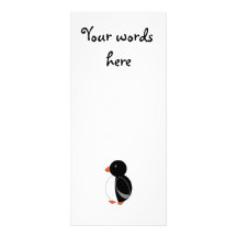 Cute penguin personalized rack card