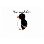 Cute penguin postcard