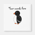 Cute penguin refrigerator magnet