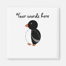 Cute penguin refrigerator magnet