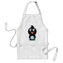 Cute Penguin Standing on Ice Apron