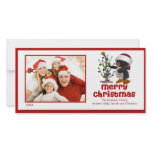 CUTE Penguin Tree Merry Christmas Family Photocard