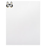 Cute Penguins Holding Hands Customized Letterhead