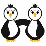 Cute Penguins Holding Hands Photo Cutouts