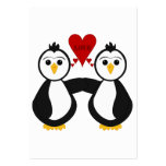 Cute Penguins Thinking Love