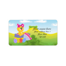 Cute Personalized Easter chic Address Label