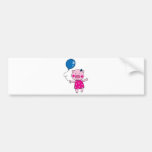 Cute pig bumper sticker