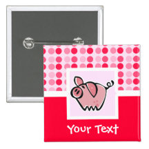 Cute Pig Buttons