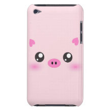 Cute Pig Face - kawaii minimalism iPod Touch Cases