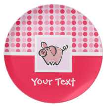 Cute Pig Plate