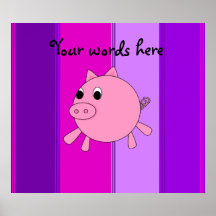 Cute pig posters