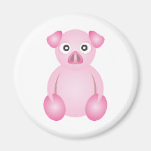 Cute Pig Refrigerator Magnet