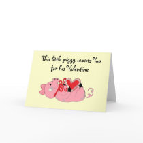 Cute Piggy Valentine