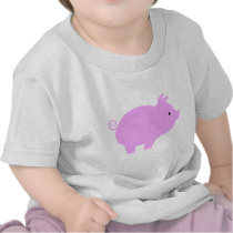 Cute Piglet Silhouette Shirts