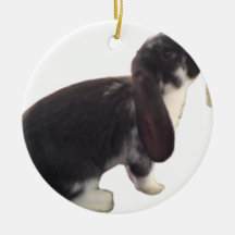 Cute Pika Bunny - Rabbit Bunnies Adorable Christmas Tree Ornament