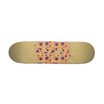 Cute Pink and Purple Floral Hearts Skate Boards
