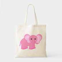 Cute Pink Baby Elephant Bag