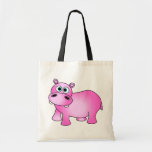 Cute Pink Baby Hippo Tote Bag
