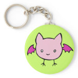 Cute Pink Bat Key Chains
