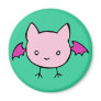 Cute Pink Bat Refrigerator Magnets