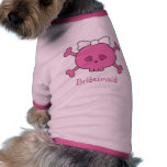 Cute Pink Cartoon Bride Skull Bridesmaid