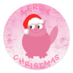 Cute Pink Cartoon Santa Cat
