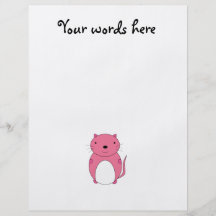 Cute pink cat flyers
