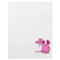 Cute Pink Dragon Baby Personalized Flyer