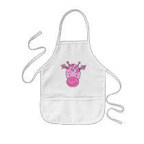 Cute Pink Giraffe. Apron