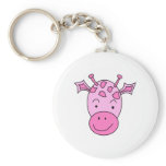 Cute Pink Giraffe. Keychain