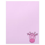 Cute Pink Giraffe. letterhead