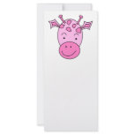 Cute Pink Giraffe. Rack Card Design
